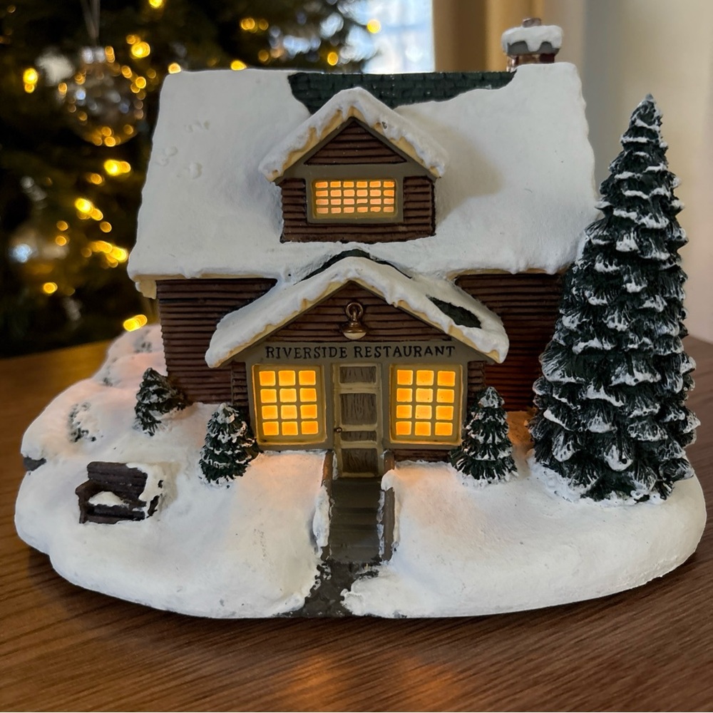Terry Redlin’s Winter Memories Village Collection Riverside Restaurant